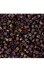 Miyuki delica Beads 11/0 - Lined red cranberry ab DB-296